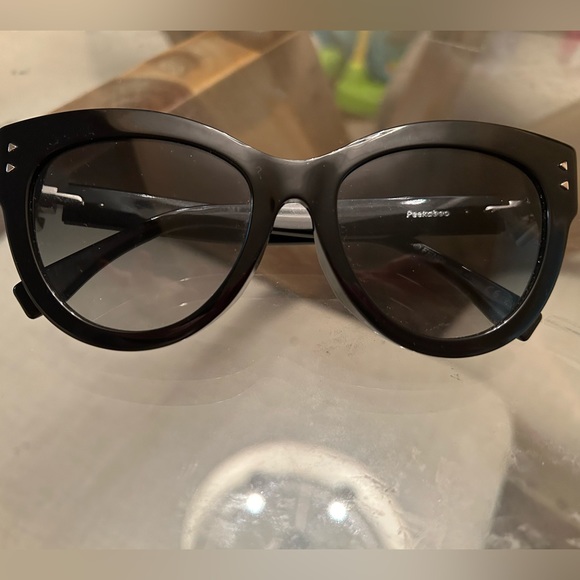 Fendi Black Cateye Peekaboo Sunglasses - Picture 3 of 4